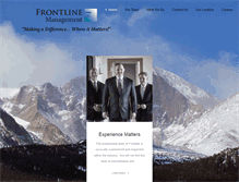 Tablet Screenshot of frontlinemgmt.com